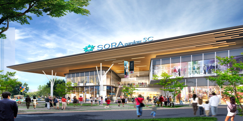 Sora Gardens SC trung tâm thương mại, mua sắm đầu tiên của TP Mới 