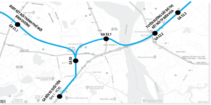 Hình ảnh trục Metro nối dài 
