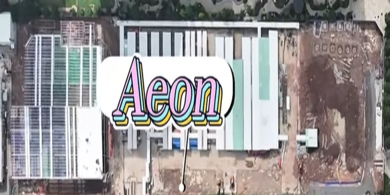Hình thực tế AEON Mall TP Mới đang xây dựng