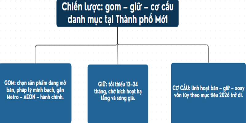 Sơ đồ chiến lược gom – giữ – cơ cấu