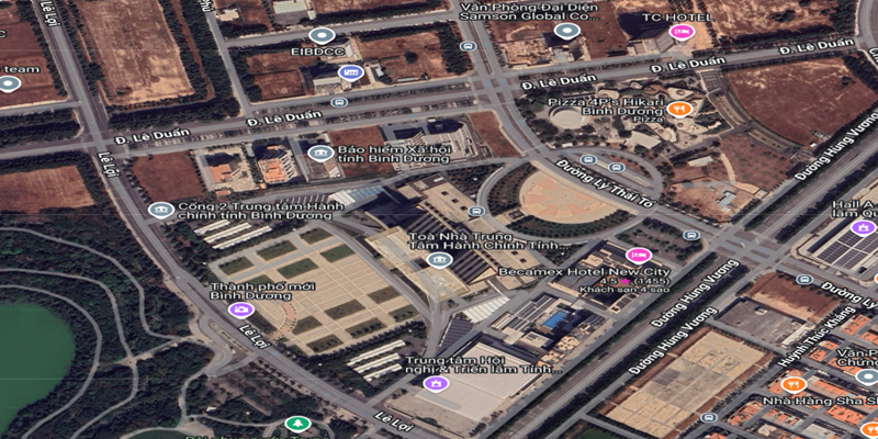 Ảnh vệ tinh lõi trung tâm hành chính TP Mới