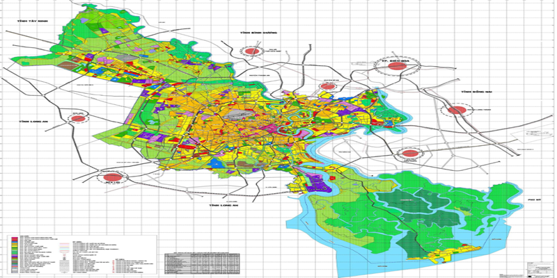 Bản đồ định hướng vùng TP.HCM – Bình Dương